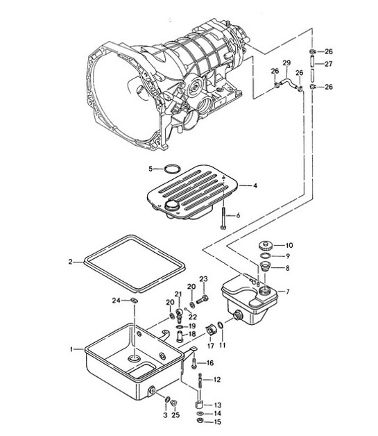 Diagram 340-001 Porsche 924S 2.5L 1986-87 