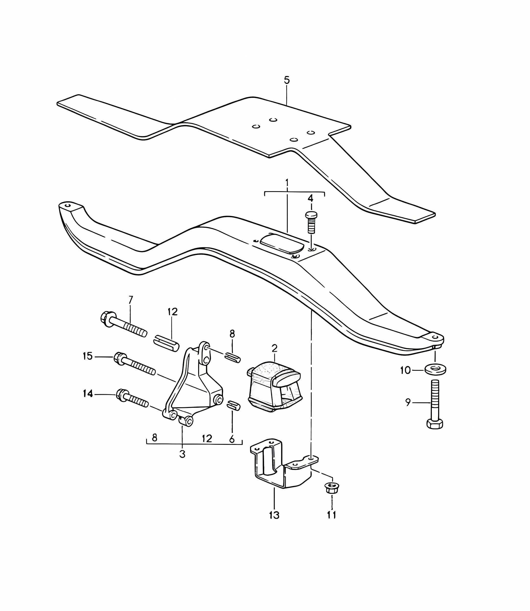 Tiptronic / Transmission suspension (A44.00) 968 1992-95