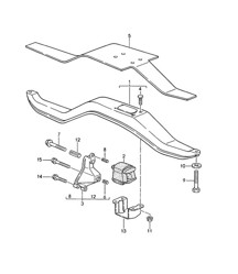 Tiptronic / Transmission suspension (A44.00) 968 1992-95