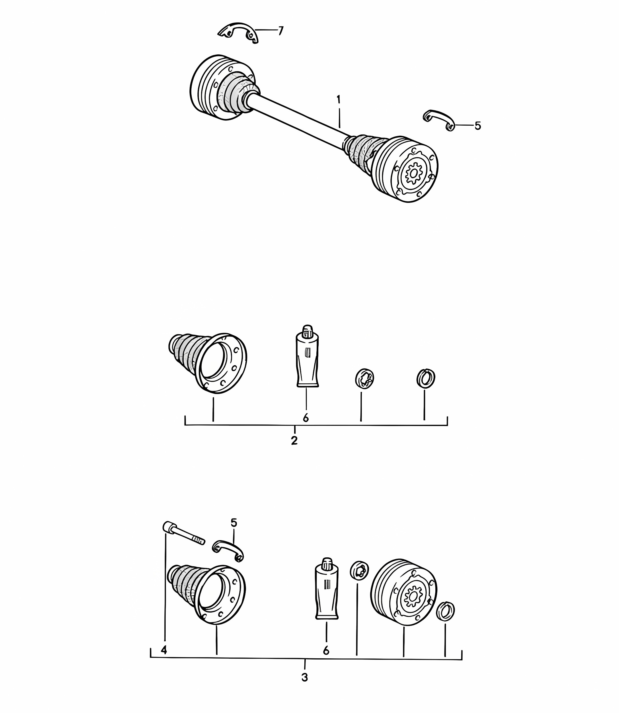 Drive shaft 968 1992-95