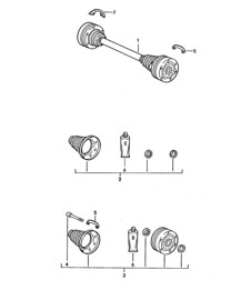 Drive shaft 968 1992-95