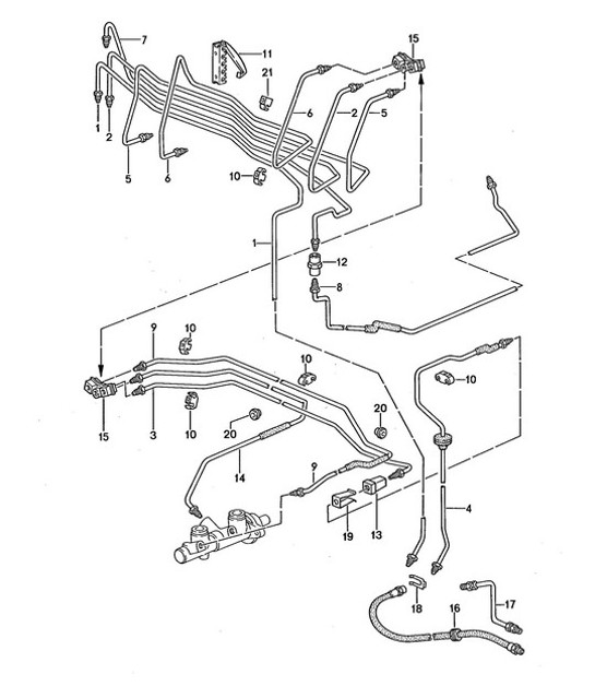 Diagram 604-005 Porsche Macan (95B) MK1 (2014-2018) Ruedas, Frenos
