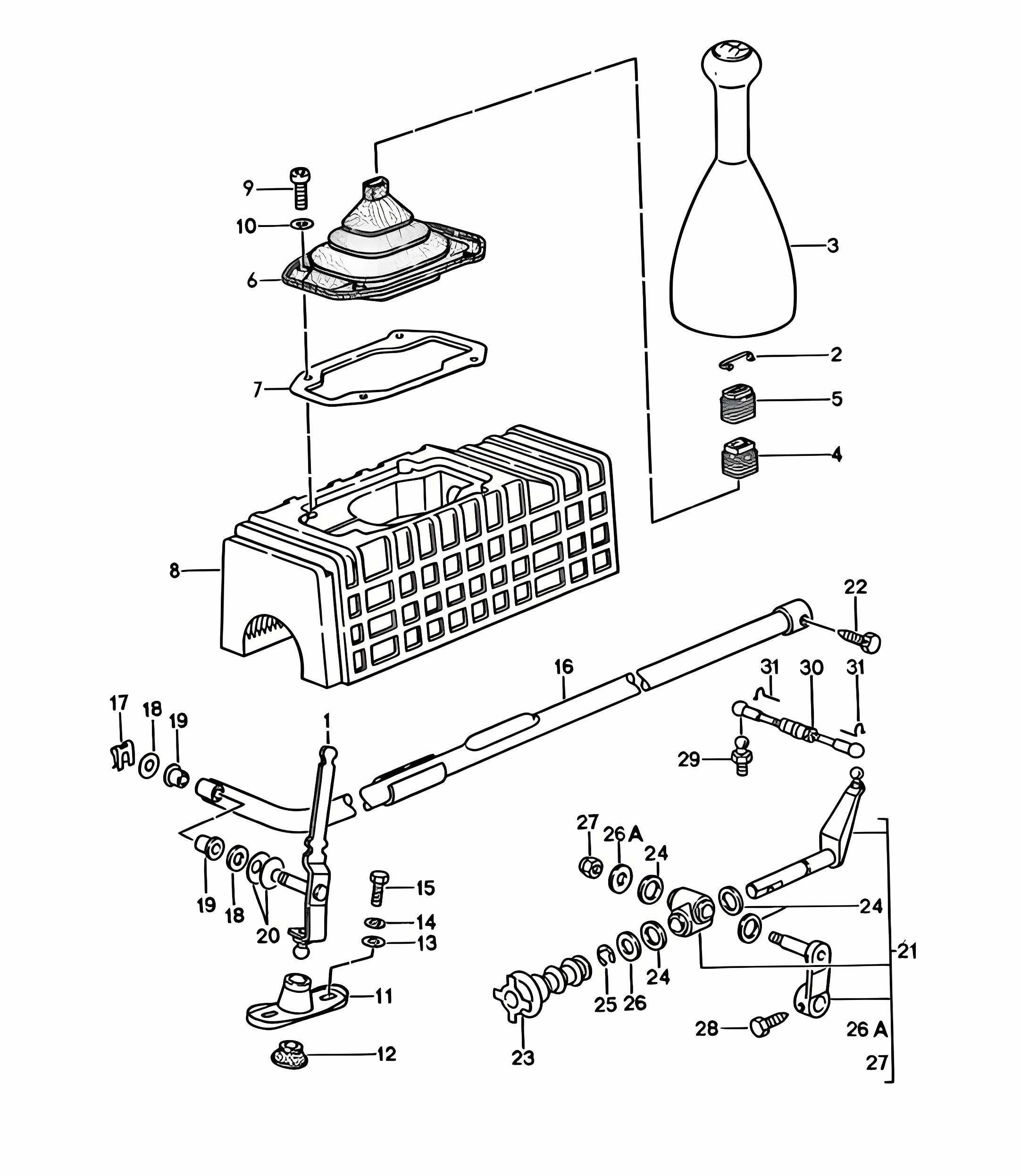 Actuator for Manual transmission 968 1992-95