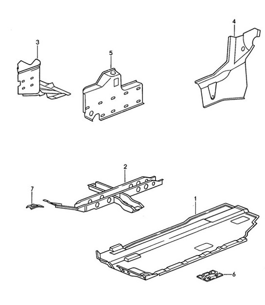 Diagram 801-007 Porsche Boxster 981 S / GTS 3.4L 2012-16 Body