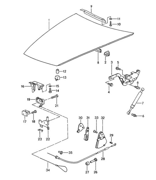 Diagram 803-000 Porsche Cayman 987C / 981C (2005-2016) Body