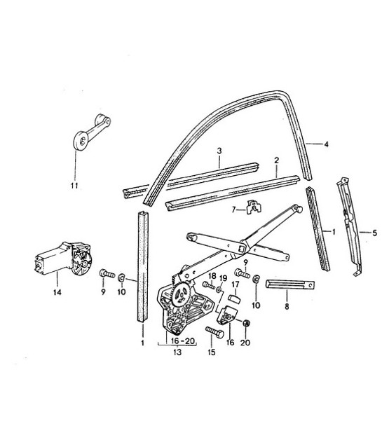 Diagram 804-010 Porsche 993 (911) RS 1994-97 Body