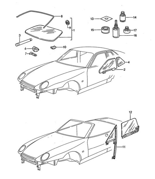 Diagram 805-000 Porsche Macan (95B) MK1 (2014-2018) Body