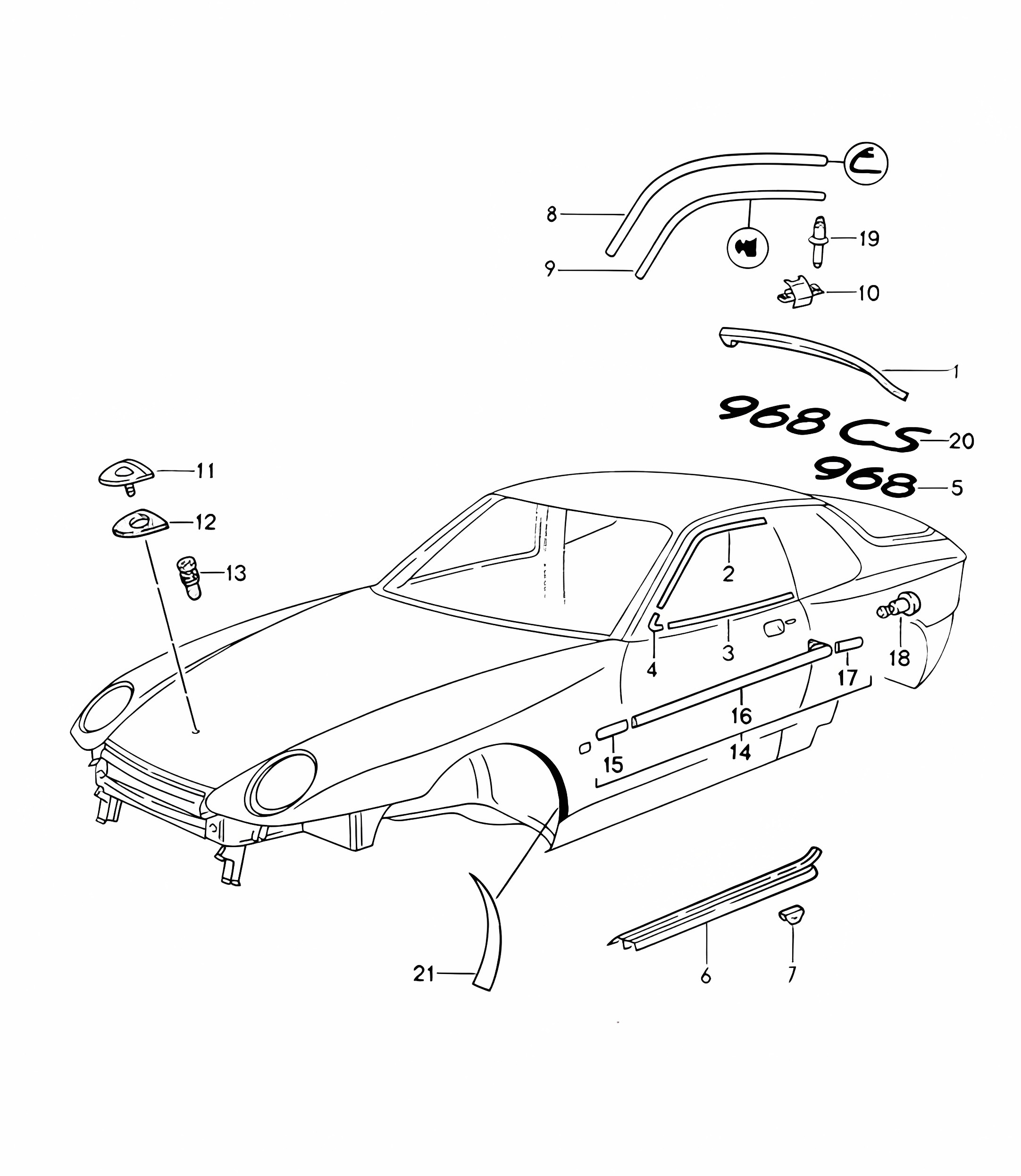Moulding 968 1992-95
