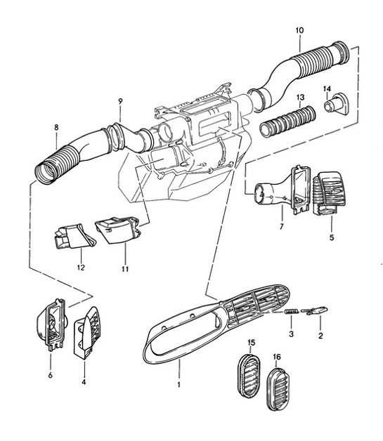 Diagram 813-010 Porsche 993 (911) C2S 1994-97 Body