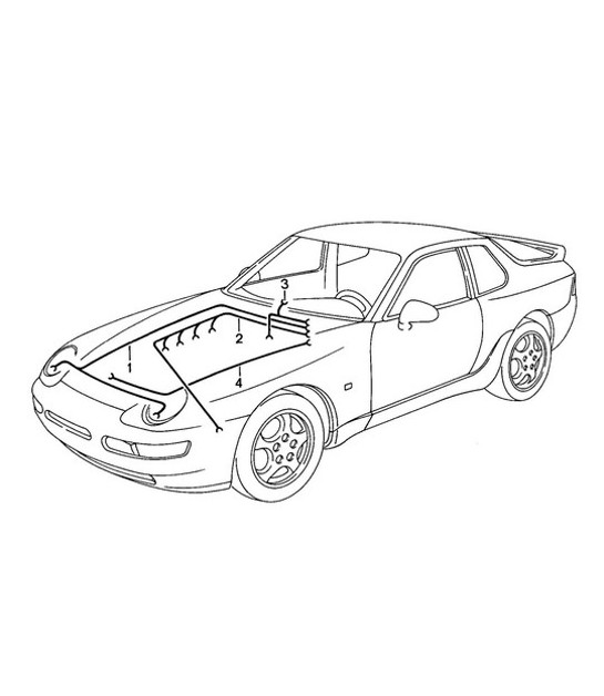 Diagram 902-020 Porsche 997 MKII Carrera C2S 3.8L 2009-12 Electrical equipment