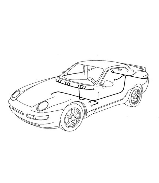 Diagram 902-025 Porsche Boxster 986/987/981 (1997-2016) Electrical equipment