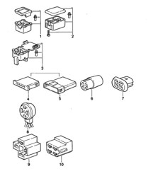 连接器外壳 - 4 极 - 968 1992-95