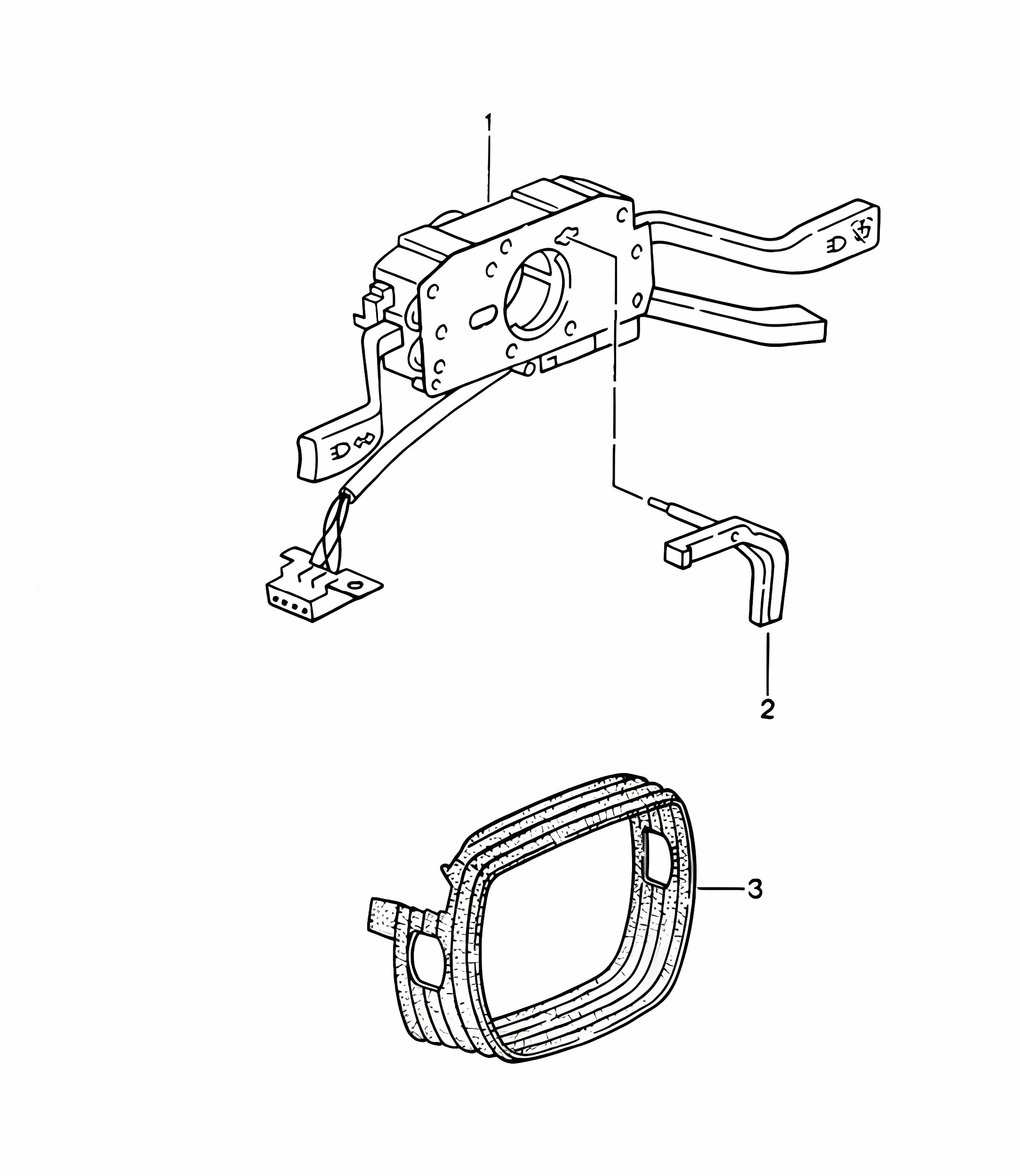 Steering column switch 986 1992-95