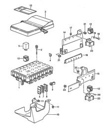Central electrical system 1 + 2   968  1992-95