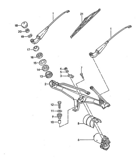 Diagram 904-000 Porsche Panamera 970 MK2 (2014-2016) Materiale elettrico