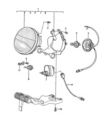 Headlamp 968 1992-95