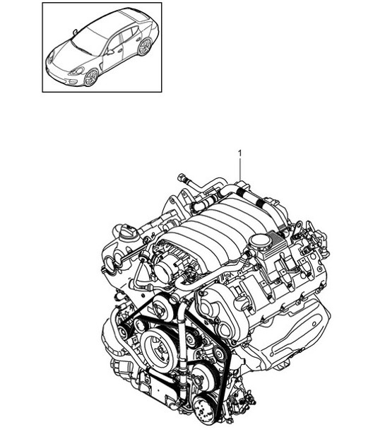 Diagram 101-005 Porsche 912E 4CYL 1976 
