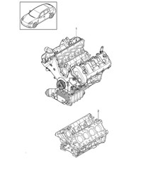 Base engine / Short block (Model: CXPA,CXRA, CXR,CWBA, CWB,CWCA,CWC) Panamera 970 (G1) 4.8L 2014>>
