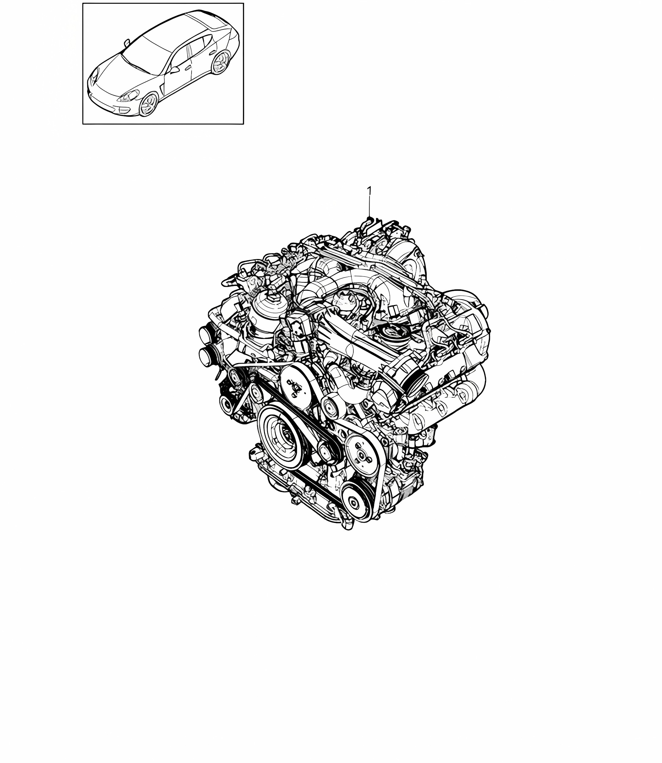 Replacement engine (Model: CRCC,CRCB, CWJA) Panamera 970 (G1) 3.0 DIESEL 2012-16