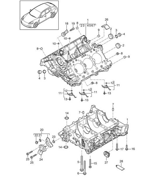 Diagram 101-042 Porsche Carrera GT (2003-2006) 