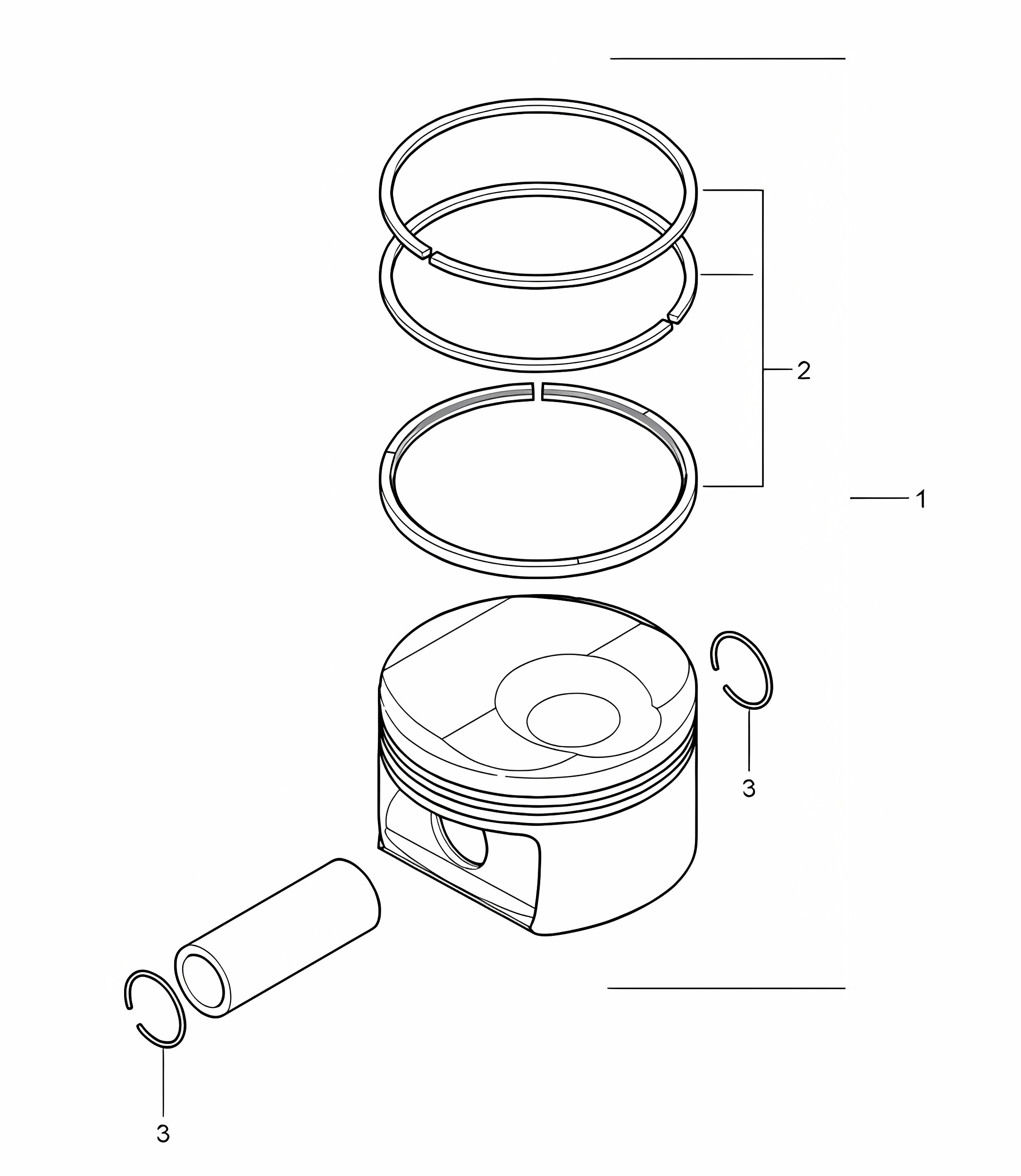 Piston / Piston rings (Model: 4820,4840, 4870) Panamera 970 (G1) 4.8L >>2013