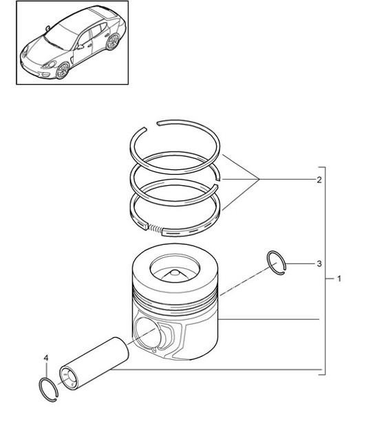 Diagram 102-050 Porsche 911 & 912 (1965-1989) Engine