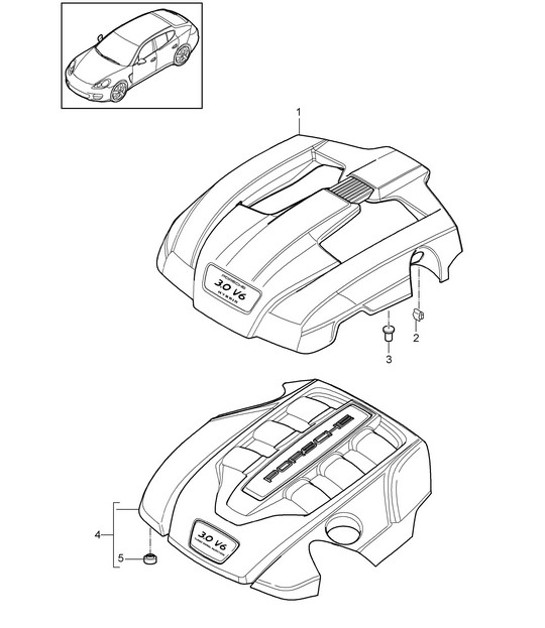 Diagram 103-040 Porsche 996 (911) (1997-2005) Engine