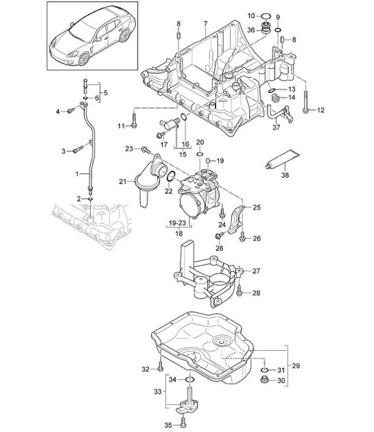 Diagram 104-050 Porsche 911 & 912 (1965-1989) Engine
