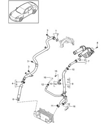 Waterkoeling - 2 - (Model: CWDA,CWD, CWFA,CWF) Panamera 970 (G1) 3.0L 2014>>