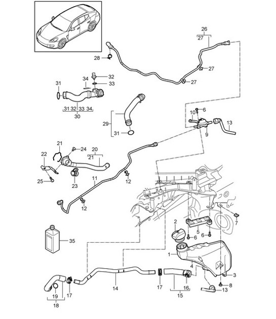 Diagram 105-045 Porsche 911 1987-1989 3.2L G50 Motor