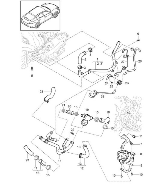Diagram 105-060 Porsche 911 & 912 (1965-1989) Motor