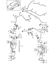 Apéndice / Sistema de filtro de aire (Modelo: 4840,CXPA, CXRA,CXR+ PR:015) Panamera 970 (G1) 4.8L GTS 2010-16