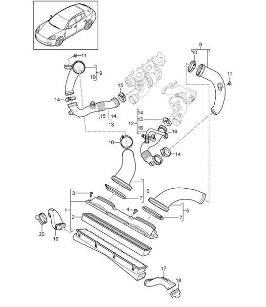 Diagram 106-025 Porsche 944 (1982-1991) 