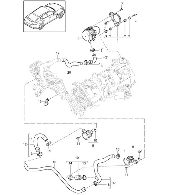 Diagram 108-000 Porsche 971.2 Panamera 2.9L V6 2021-23 