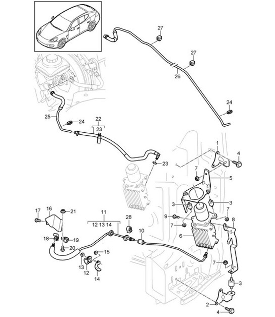 Diagram 301-020 Porsche Panamera 970 MK1 (2009-2013) Trasmissione