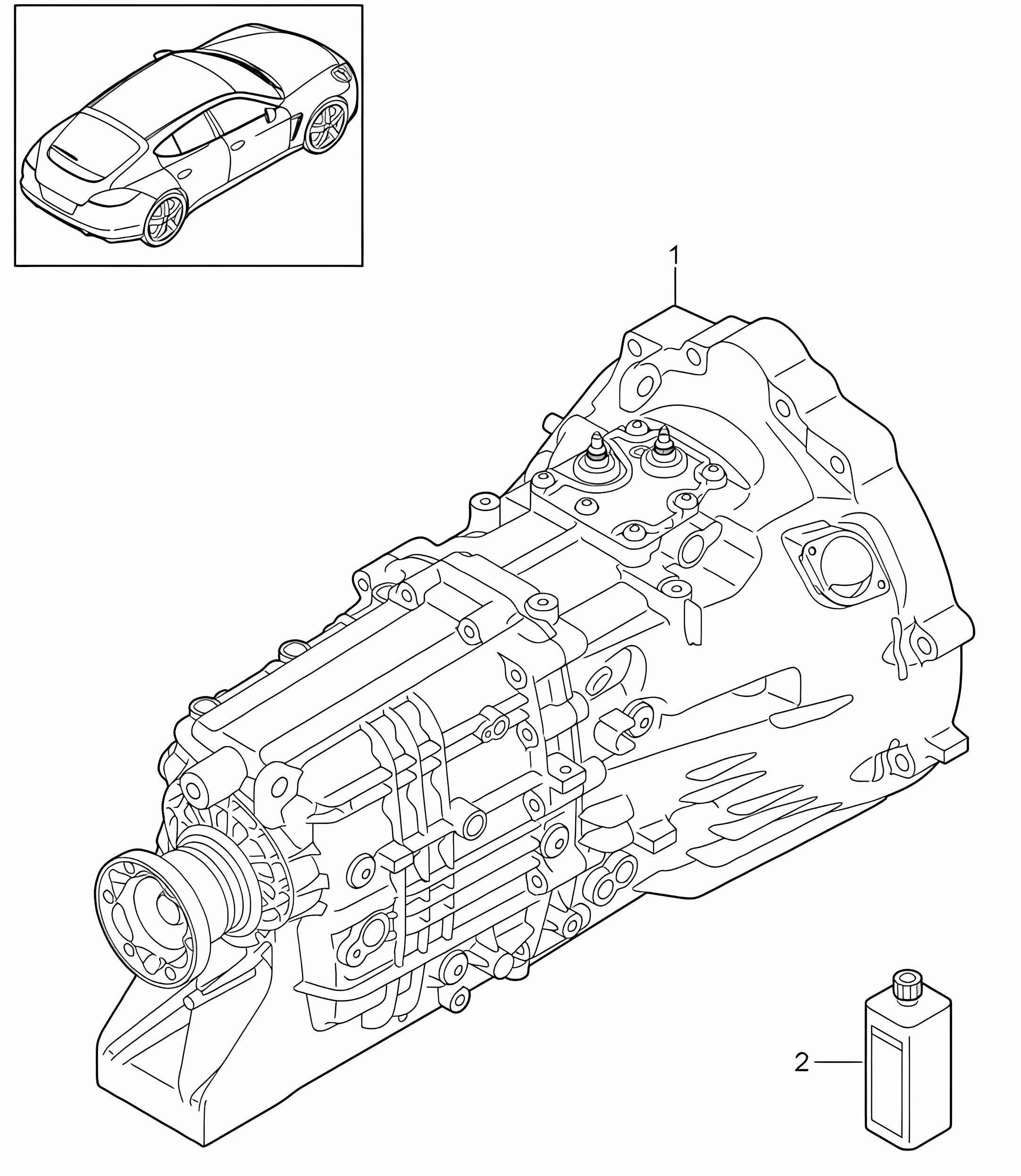 Replacement transmission / Manual gearbox / Ready for installation (Model: G7000) Panamera 970 (G1) 2011-13