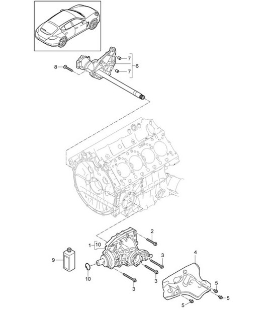 Diagram 305-000 Porsche Macan (95B) MK1 (2014-2018) Transmission