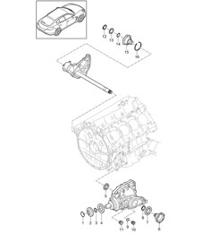 Vorderachsdifferential / Motorhalter / Einzelteile (Modell: 4640,4840, 4870,CWAA, CXNA,CXPA, CXRA,CXR, CWBA,CWB, CWCA,CWC, CWDA,CWD, CWFA,CWF+ PR:339) Panamera 970 (G1) 2010-16