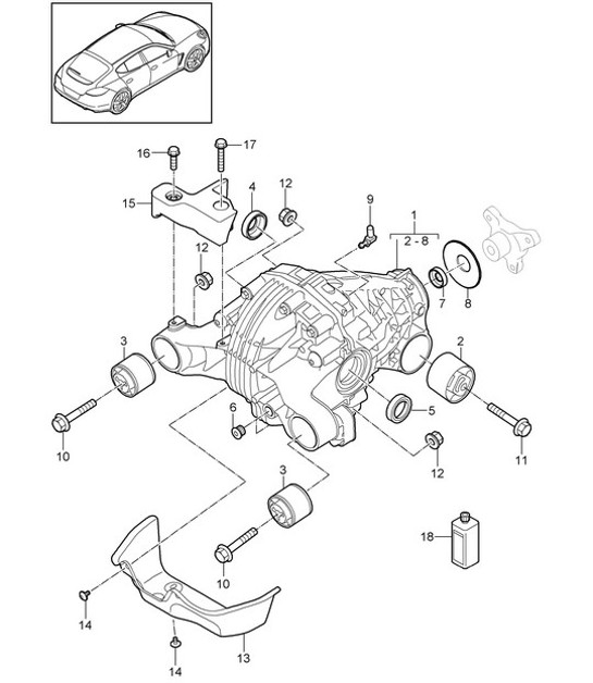 Diagram 305-030 Porsche 996 (911) (1997-2005) Transmission