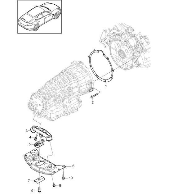 Diagram 306-000 Porsche 924S 2.5L 1986-87 
