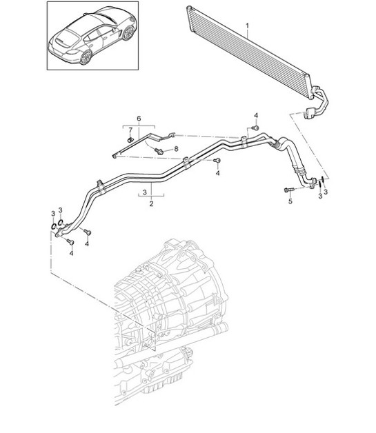 Diagram 360-000 Porsche Macan (95B) MK1 (2014-2018) Transmission