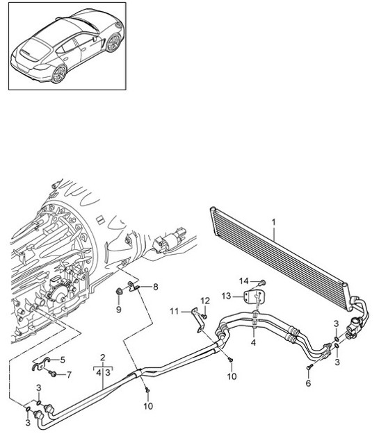 Diagram 360-010 Porsche 964 (911) C2 1989-93 Trasmissione