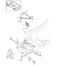 Wishbone / Koplamphoogteregeling / Adaptieve ophanging Panamera 970 (G1) 2010-16