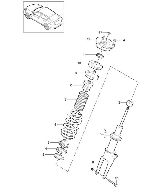 Diagram 402-002 Porsche 944 2.7L 8V 1988-89 