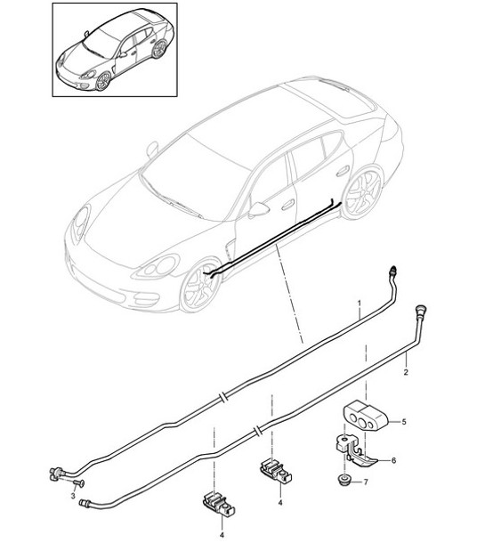 Diagram 402-027 Porsche 924 2.0L 1976-79 Front Axle, Steering 