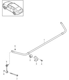 Stabilisatorstang (PR:-351,-355) Panamera 970 (G1) >>2013