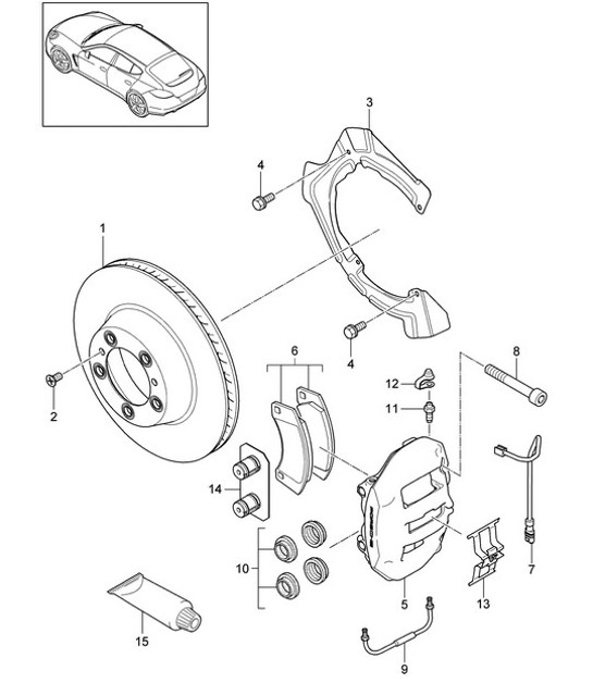 Diagram 603-000 Porsche Macan (95B) MK1 (2014-2018) Wheels, Brakes
