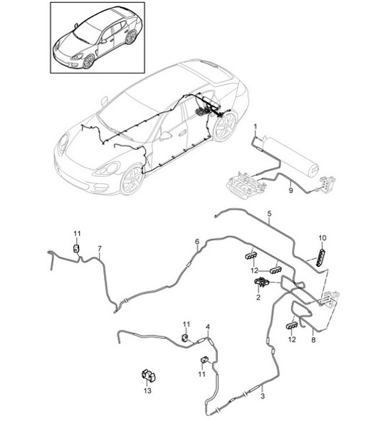 Diagram 606-010 Porsche 924S 2.5L 1986-87 