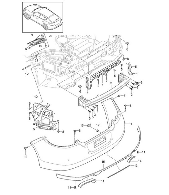 Diagram 802-020 Porsche 991.2 Cabriolet 2 3.0L (370 Bhp) 2016-19 Body