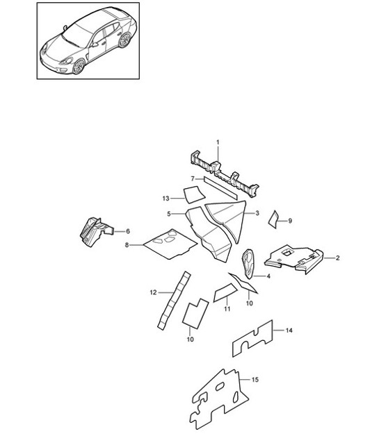 Diagram 807-076 Porsche Cayman 2.7L 981 2013-16 Body